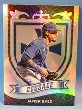 2021 Panini Chronicles Baseball JAVIER BAEZ Silver Prizm CRUSADE #6 CUBS Mets