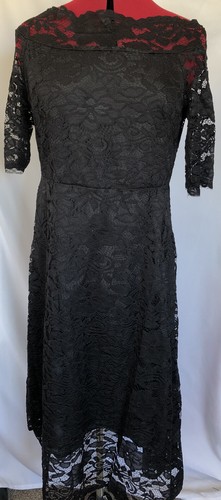 Neu Kleid Aizhe Hosby Spirit-Dance schwarz Spitze Cocktail Hochzeit Größe Large - Bild 1 von 9