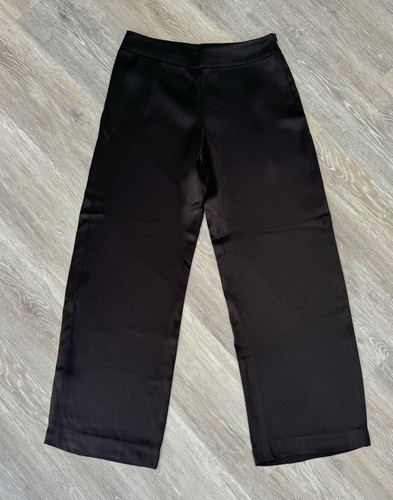 Pantalone seta gamba larga marrone taglia 40 nero etichetta GIORGIO ARMANI Borgo 21 - Foto 7 di 11