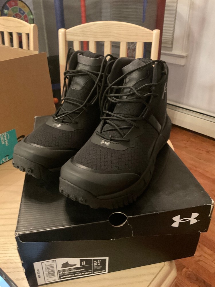 Under Armour Women's Micro G Valsetz Mid Boot Size 11 Black