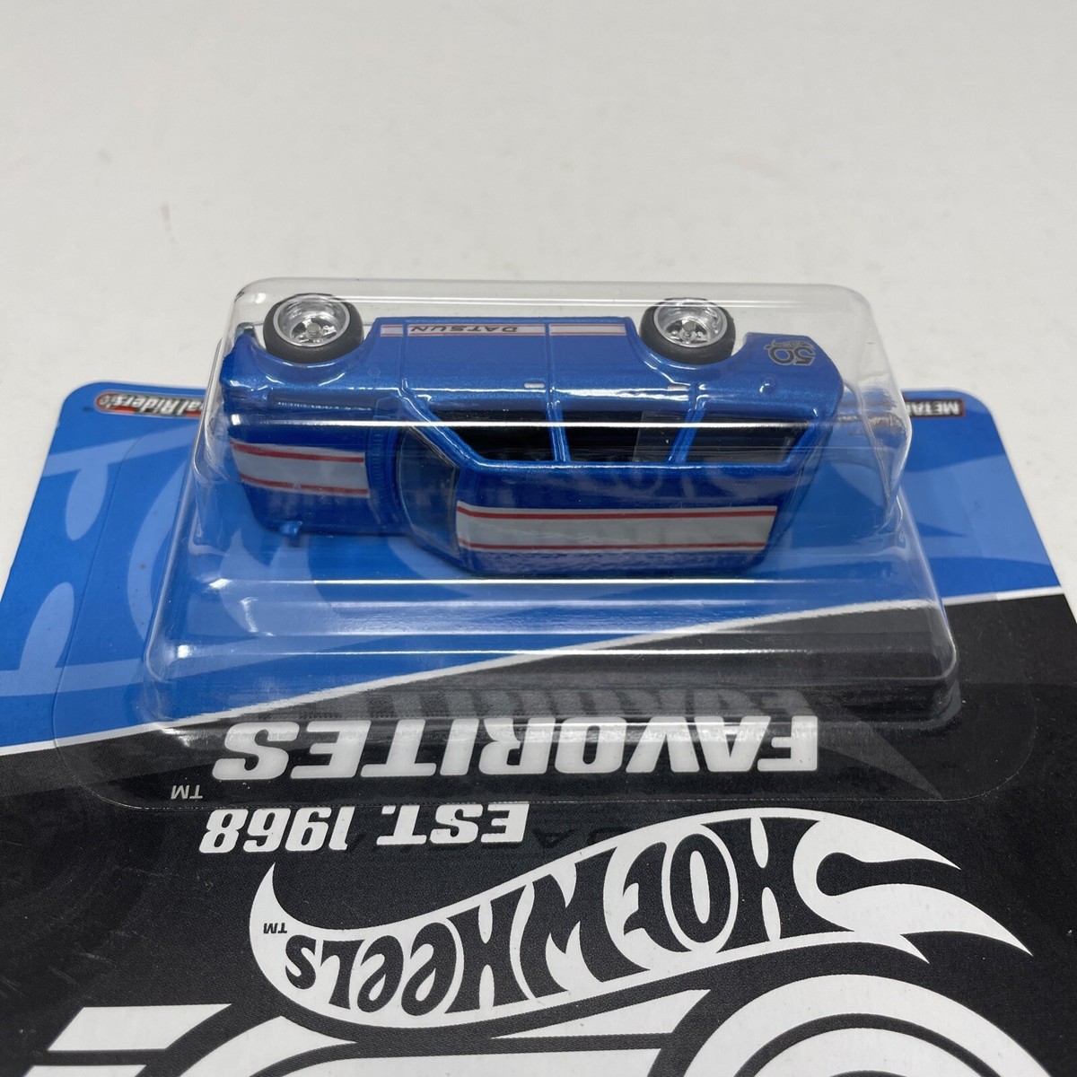 2018 Hot Wheels 50th Favorites Blue 71 Datsun Bluebird 510