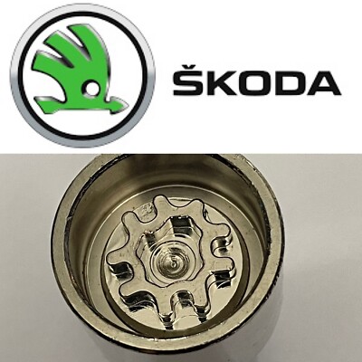 SKODA VERRIEGELUNGSRADMUTTER SCHRAUBENSCHLÜSSEL HAUPTSCHLÜSSELENTFERNER - BUCHSTABE J 769 Code