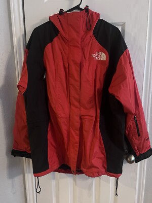 Vintage The North Face Gore-Tex Parka Jacket Women's Large Red Mountain