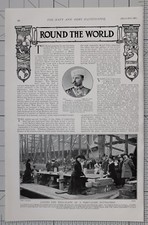 1901 Aufdruck 30th März Artikel Rund die Welt Britisch Empire News Usw Petroff