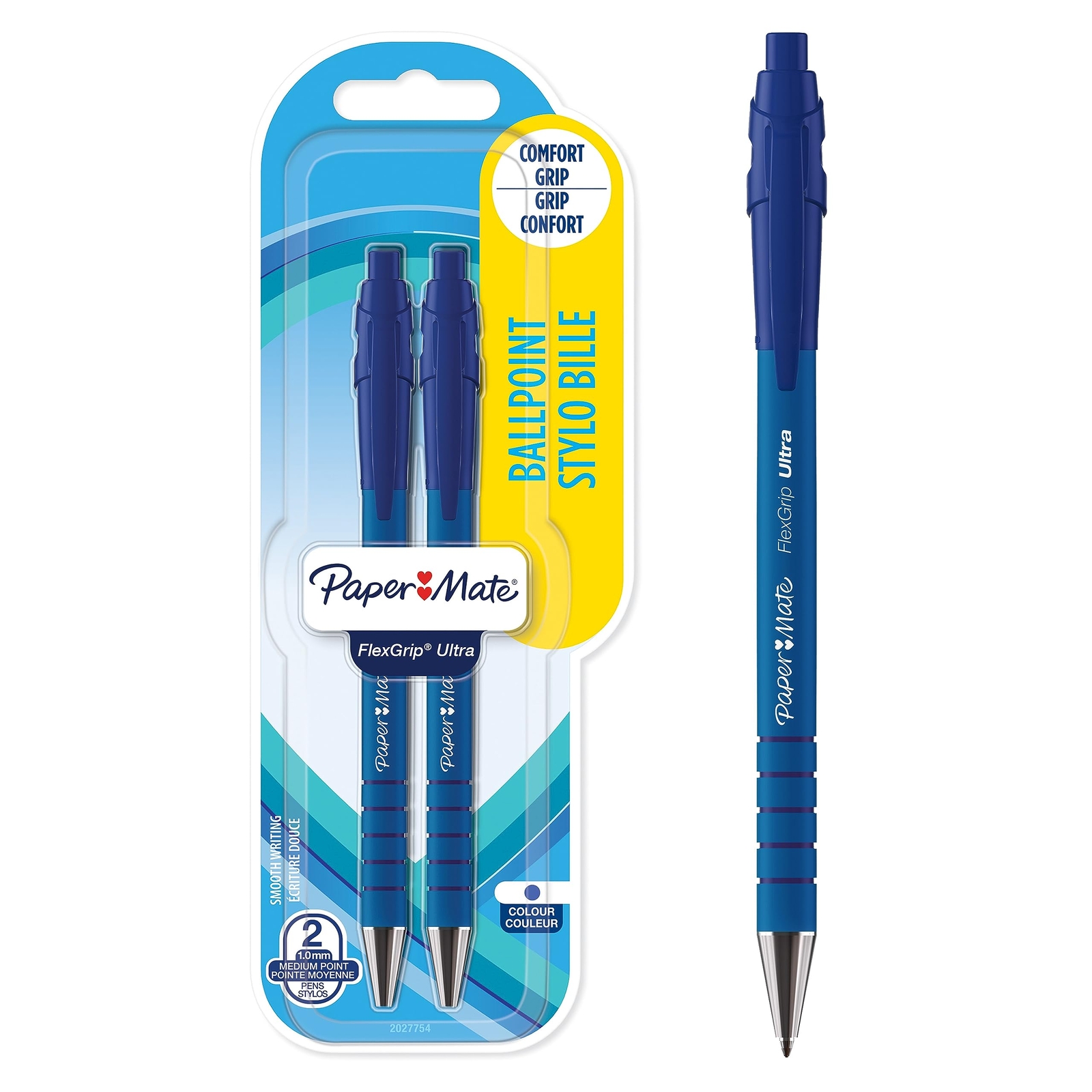 Paper Mate Flexgrip Ultra Retractable Ballpoint Pens   Medium Point (1.0mm)   Bl