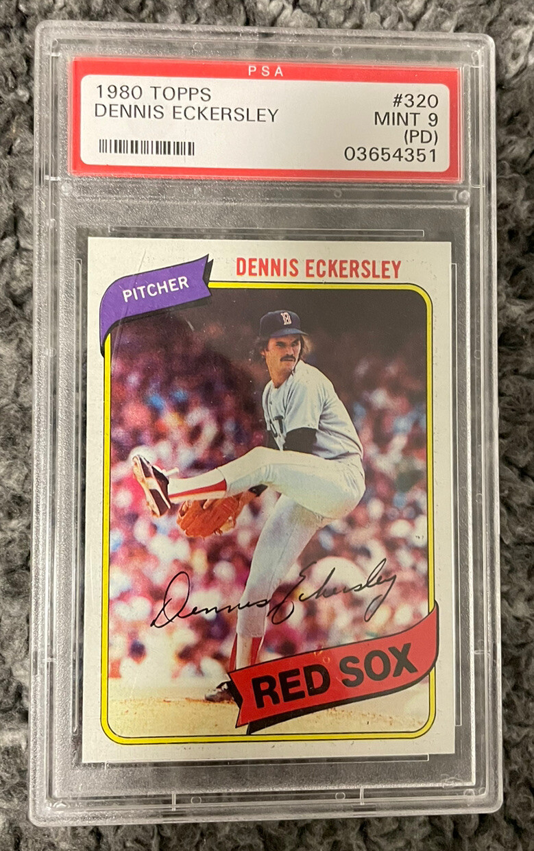 1980 Topps #320 Dennis Eckersley Boston Red Sox HOF PSA 9 MINT **RARE!**