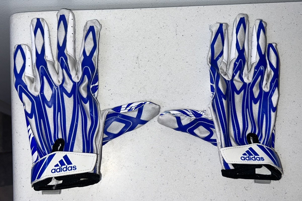 Adidas SFIA Football Gloves White / Blue See Measurements MZ8 | eBay