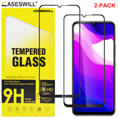 For Xiaomi Mi 10 Lite 5G Caseswill Full Coverage Tempered Glass Screen Protector