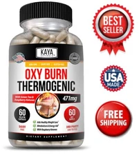 Premium OXY Burn Thermogenic 471mg Appetite Control Weight Loss Fat Burner