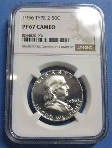 1956 Proof Franklin Half Dollar NGC PF 67 Cameo  #20-001