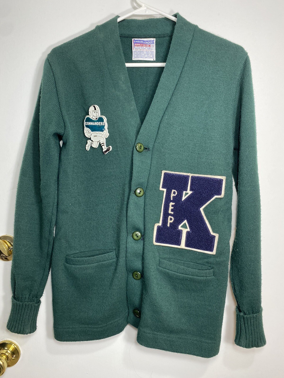 Vintage 50s 60s Cheerleader Supply Co. Sweater Size 3… Gem