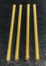 Brass Threaded Rod 1/4-20 X 6" OAL