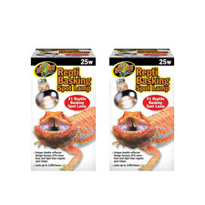 Zoo Med Repti Basking Spot Lamp for Reptiles Heat 25W 2 Bulbs 