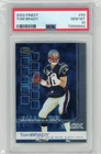 2002 Topps Finest Football #50 Tom Brady PSA 10