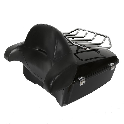King Trunk Pack Backrest Mount Rack For Harley Davidson Touring Road Glide 2014+ - Picture 19 of 19