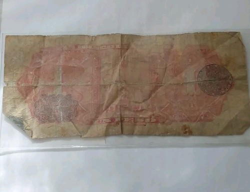 Mexican Banknote El Banco De Mexico 1950 Un Peso-VG Serial #T150505 Series CN - Picture 4 of 4
