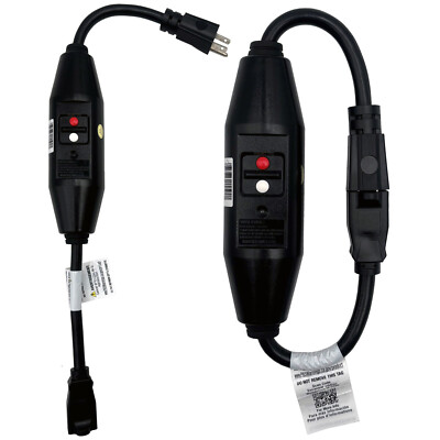 Tower Manufacturing Inline GFCI 18'' Cord Set with Auto Reset Single Connector