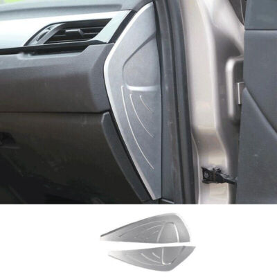 Silver Aluminum Console Dashboard Both Sides Panel Trim For BMW X2 F39 2018-2021