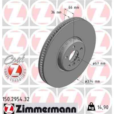 2x ZIMMERMANN Formula F Bremsscheibe 150.2954.32