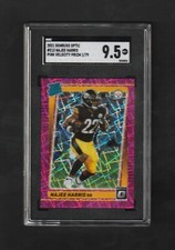 2021 Optic Rated RC NAJEE HARRIS ~ Steelers ~ Pink Velocity Prizm 1/79 ~ SGC 9.5