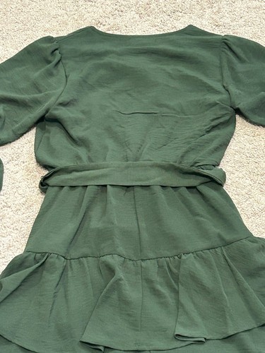 Speechless Girls Romper Size 10 Green Belted Shorts 1 Piece Classic Dressy Comfo - Picture 9 of 10