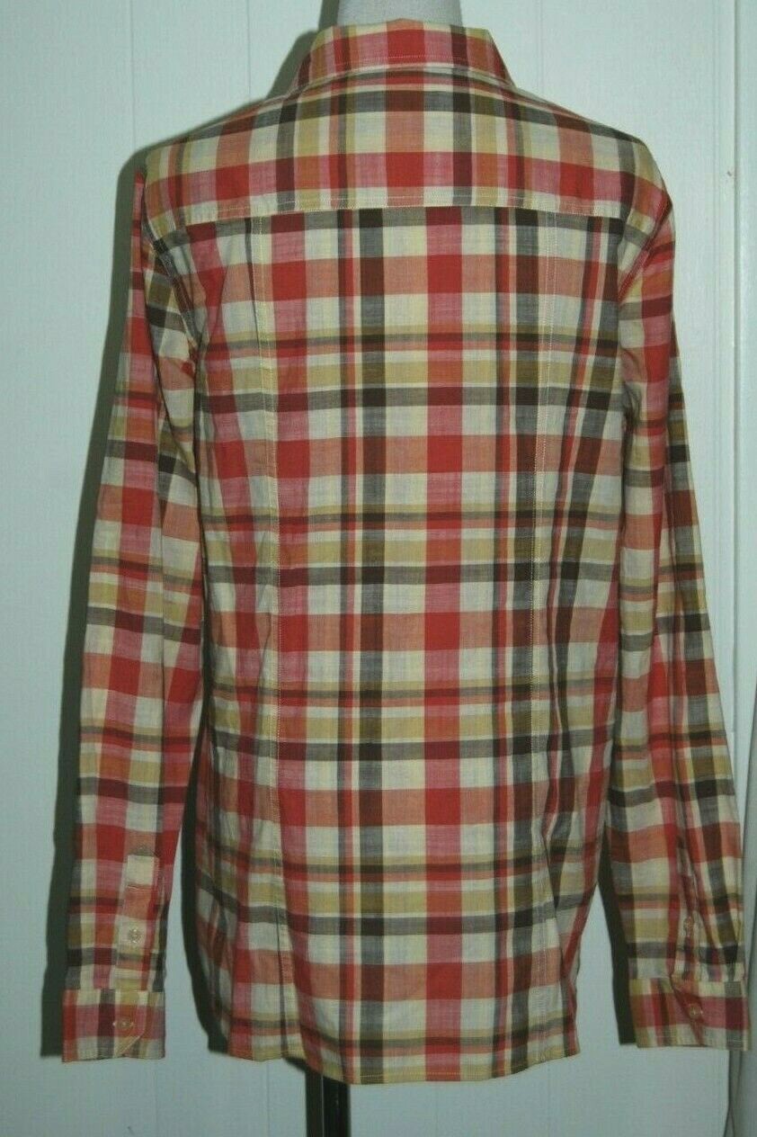 Pendleton 100% Cotton Plaid Collared Button Front… - image 3