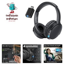 Wireless Headphones for TV - TV Headphones Wireless with Portable Bluetooth U...