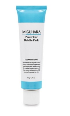 Miguhara Pore Clear Bubble Pack 50ml Moisture Dead Skin Cell care Mild Cleansing
