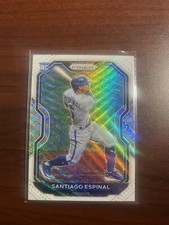 2021 Panini Prizm #72 Santiago Espinal White Wave Prizm NR-MT Toronto Blue Jays
