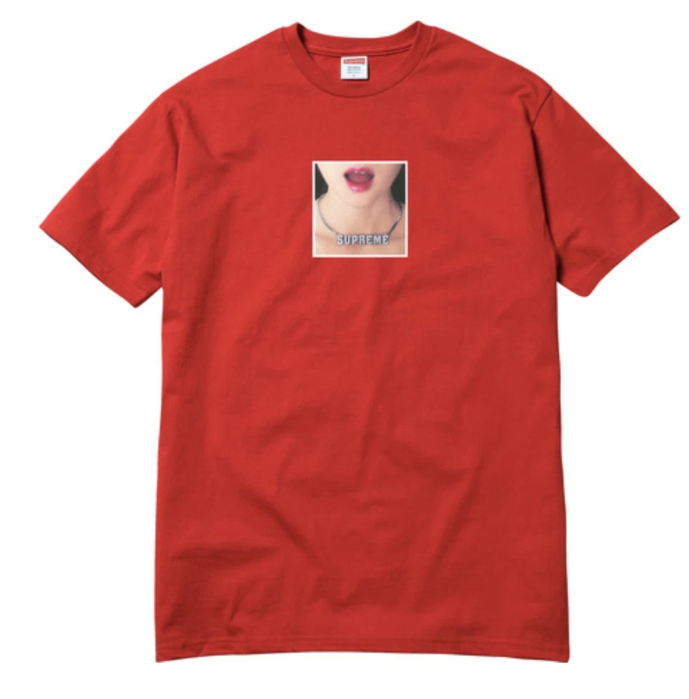 Collier SUPREME T SHIRT rouge taille XL BOÎTE NEUVE LOGO Mark Gonzales Jason Dill