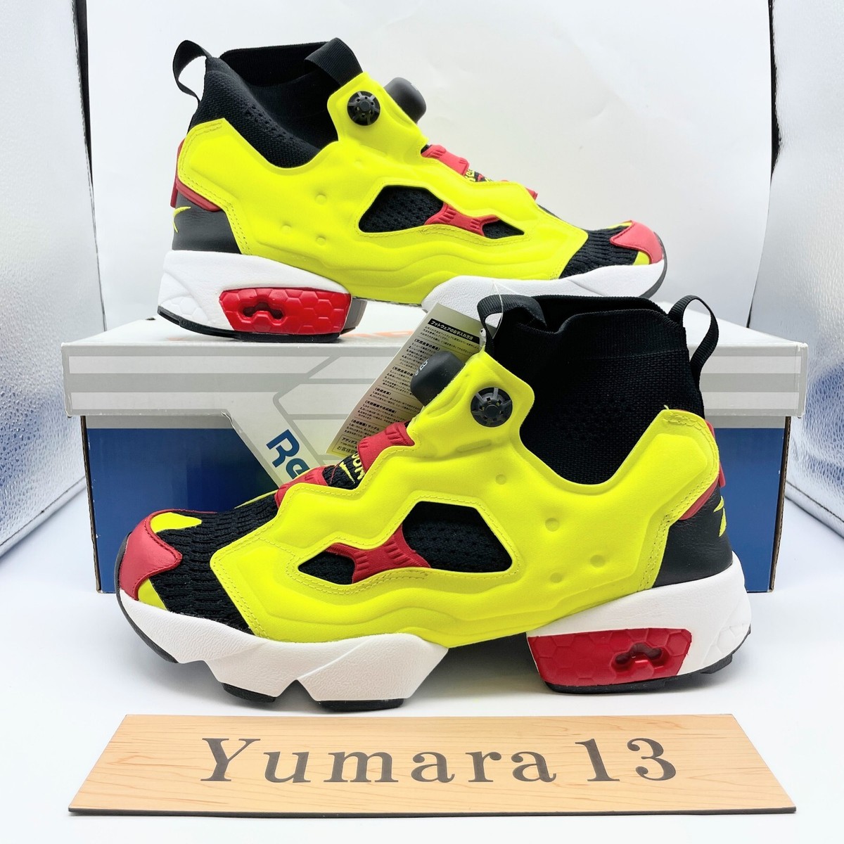 Reebok Instapump Fury OG Ultraknit Black Hyper Green BS6367 Men's