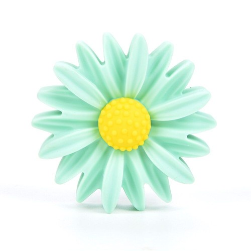 Daisy Flower Silicone Beads Baby Girl Boy Soother Holder Pacifier Clip 3pcs - Picture 14 of 30