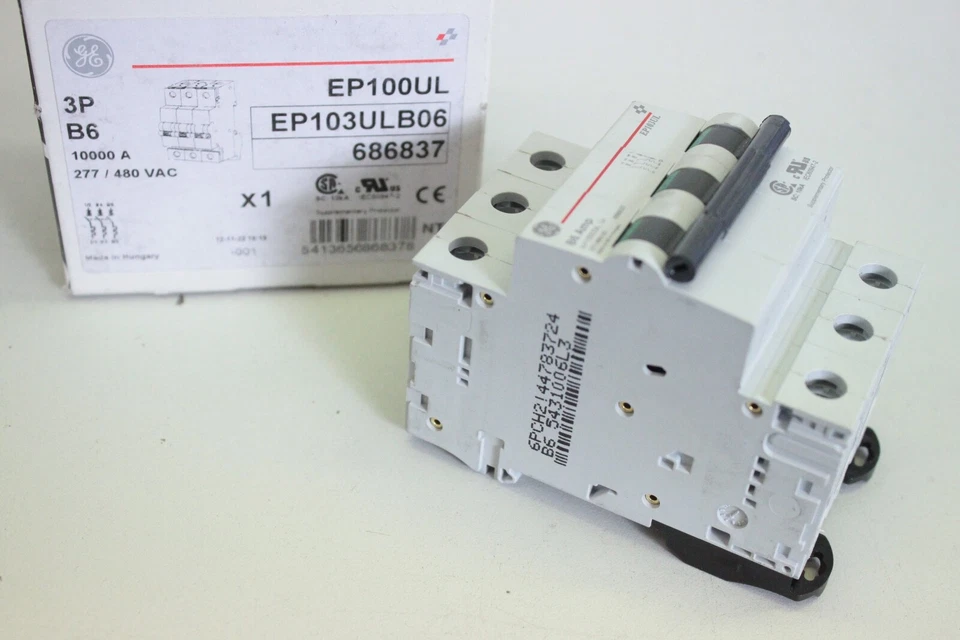 GENERAL ELECTRIC EP100UL 10000A 277/480VAC Leitungsschutzschalter OVP - Bild 1 von 1