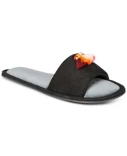 MSRP $30 Inc Tassel Slippers Black Size Small