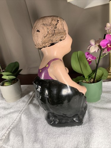 Vintage Antique Chalkware Bathing Beauty Betty Boop Swim Suit Figure RARE - Picture 8 of 12