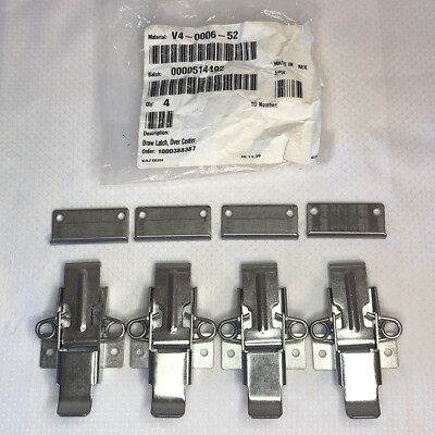4x Southco V4-0006-52 Draw Latch Stainless Steel & Keeper V4-0009-52 Short Blade