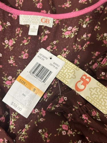 GB Gianni Bini Women’s Brown Floral Dress NWT Size S - Picture 4 of 8
