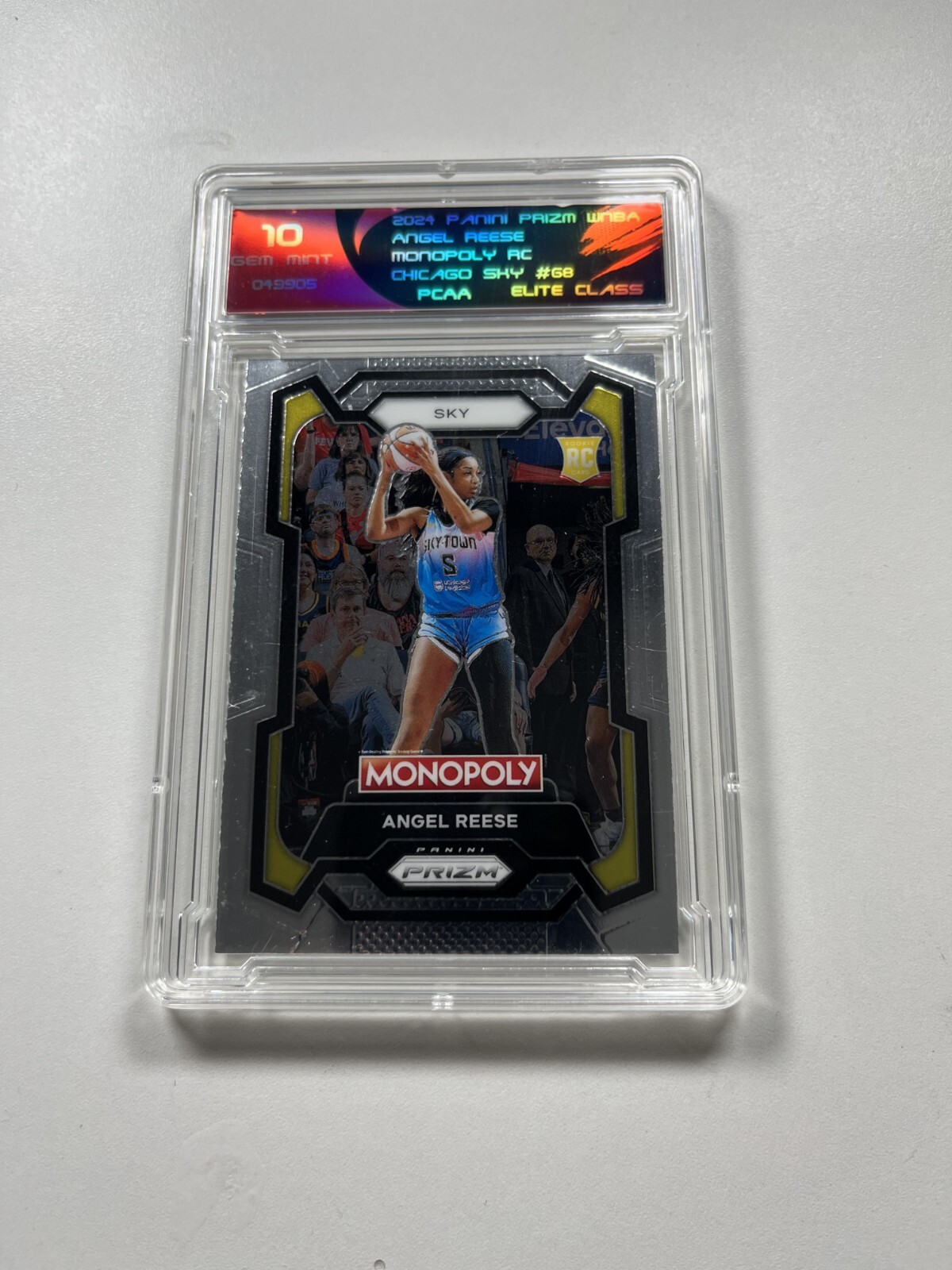 Angel Reese 2024 Panini Prizm Monopoly WNBA - Angel Reese #68 (RC) Graded 10