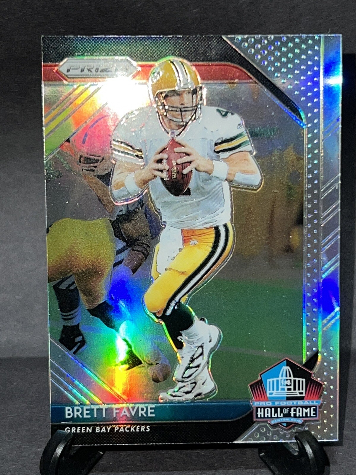 🔥2018 Panini Prizm Brett Farve Hall Of Fame Insert Silver Prizm Packers HOF-25