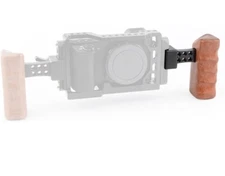 NEW CAMVATE Wooden Handle Left Handgrip Camera Cage 1913 Picatinny Rail Rosewood