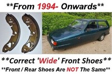 (x2) RELIANT Rialto Robin (12" Wheels) FRONT BRAKE SHOES SET  (** From 1994- **)
