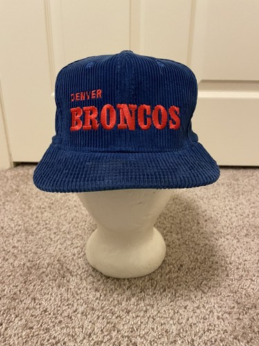 Cappello vintage Denver Broncos in velluto a coste ricamato - Foto 2 di 6
