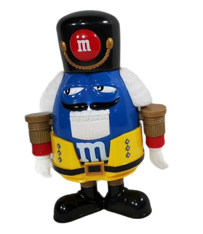 M&M's Nutcracker チョコレートディスペンサー Blue M&M's Nutcracker Limited Edition Christmas Collectible Candy