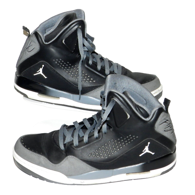 Men's Nike Air Jordan Flight Sc-3 629877-013 Black White Cool Grey