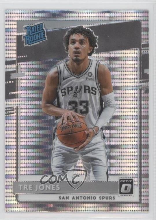2020 Donruss Optic Rated Rookie Target Box Set Pulsar Prizm Tre Jones #188 0za4