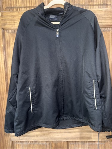 PGA TOUR Gr. XL schwarze wind- & wasserabweisende Golfjacke / Windbreaker - Bild 1 von 18