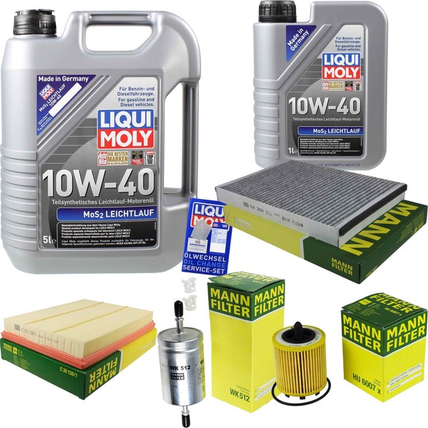 Inspektionskit Filter Liqui Moly ÖL 6L 10W-40 FüR Opel Zafira A F75_ 2.2 16V-image