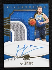 2020-21 Panini Crown Royale Silhouettes Prime 5/10 JJ Barea #SL-JJB Auto 4t6