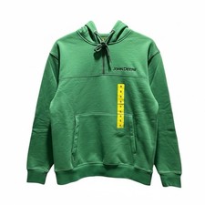 John Deere Men's Quarter Zip Hoodie Heavyweight Cotton Pullover Small NWT Green
