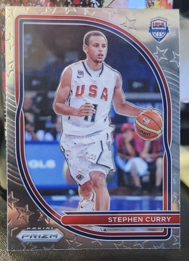 Stephen Curry 2020 Prizm Silver USA Basketball #10